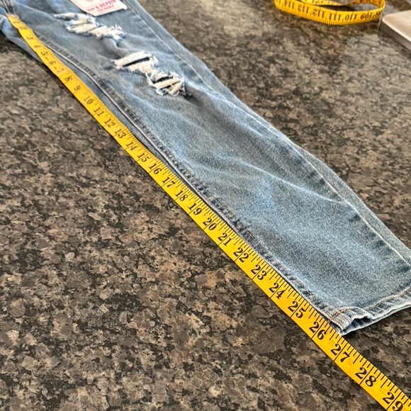Vanilla star rip and repair ankle denim jeans NWT 0/24 - Picture 12 of 13